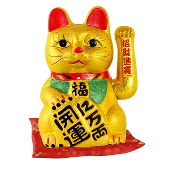 Kitajski Zlato Električni Val roke Srečen Mačka Keramični Feng Shui Dekoracijo doma Blagajna Trgovina Odprtje Darila, Božični okraski