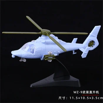 1:115 Obsega Kitajski WZ-9 Helikopter Gunships Zrakoplova Skupščine Mini Plastični Vojaške Model Puzzle Stavbe Slika Igrače