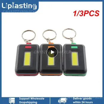 1/3PCS Prenosni Mini COB LED Keychain Svetilka obeskom za ključe obesek za ključe Svetlobe Žarnice Z Carabiner Za Kampiranje, Pohodništvo, Ribolov
