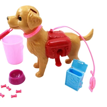 1:6 Ljubljenčka Psa Funkcijo Plastičnih Pes za Barbie Otrok Princesa Lutka Pribor Dekle Lutka Darilo za Rojstni dan Igra Soba Igrače za Ch
