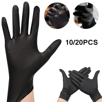 10/20pcs Tatoo Nitril rokavice Rokavice za Enkratno uporabo Rokavice Črno /Modre barve Lateksa S/M/L Rokavice za Delo v Kuhinji Čisto Tatoo Rokavice