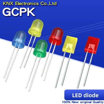 100 KOZARCEV LED-light emitting diode 2X3X4 2X5X7 kvadratnih LED, 3 MM 5 MM barva modra/rdeča/zelena/bela/rumena/Oranžna