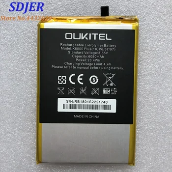 100% Nov OUKITEL K6000 PLUS Zamenjava 6068mAh Deli backup baterija za Smart Phone