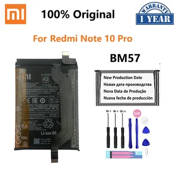 100% Prvotne BM57 5000mAh Telefon Baterija Za Xiaomi Redmi Opomba 10 Pro 10Pro Telefon Zamenjava Baterije Bateria