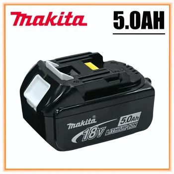 100% Prvotne Makita 18V 5.0 Ah Akumulatorska ročna Orodja Baterije z LED Li-ion Zamenjava LXT BL1860B BL1860 BL1850