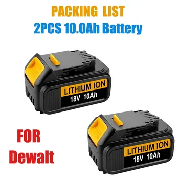 100% Prvotne za Dewalt DCB206 20V 10.0 Ah Baterije DCB206 20v Litijeve Baterije 10000mAh Zamenjava napajalnih Orodje za Vrtanje Baterije
