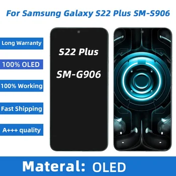 100% Super OLED Za Samsung Galaxy S22 Plus Zaslon LCD, Zaslon na Dotik, Računalnike, Zamenjava za samsung s22Plus S906 S906F/DS