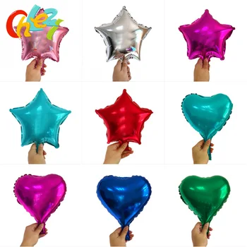 10pcs/lot 10 inch Folija Balon srce Poroke star aluminijasto Folijo, Napihljive Balone darilo za Rojstni dan baloon Stranka Dekoracijo Žogo