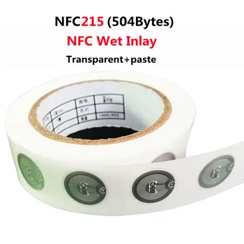10pcs Oznake NFC NFC215 Oznaka 215 Nalepke Mokro Podolgovat NTAG215 Oznake Značke Etiketo Nalepke, 13.56 mHz Za TagMo Forum Type2 Ntag
