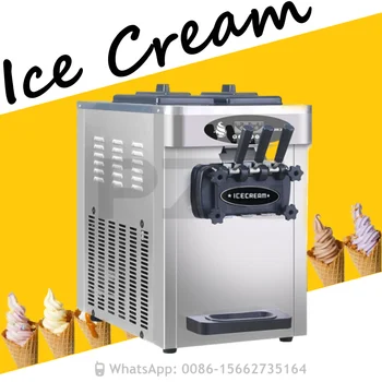 110/220V Komercialne Samodejno Treh Okusih Mehko Služijo Sladoled Pralni Maker Za Uporabo Restavracija