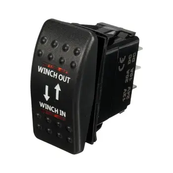 12V 20A V Out ON-OFF-NA Rocker Switch 7 Pin LED