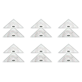 12X Tabla za Risanje Trikotnika Ravnilo Za Ladje Risba 300 mm obsežnih Trikotnik Vladar
