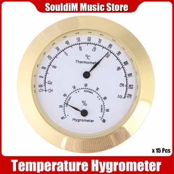 15Pcs Krog Termometer, Higrometer za Violina, Kitara Primeru Instrumenta Guitarra Dodatki