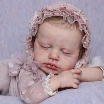 19 Palčni Loulou 3D Naslikal Veren Novorojenčka Bebe Rodi Punčko S 3D Naslikal Plovil lahko ogledate bonecas infantil meninas