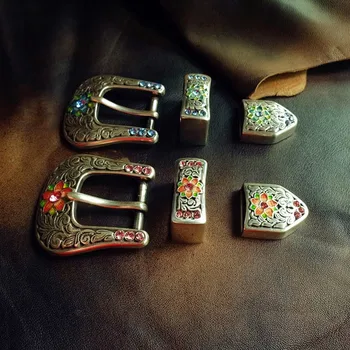 1pcs/lotAmerican antique silver vzorec Cinkove Zlitine silver plated DIY design belt sponke moda edinstveno usnje obrti dodatki