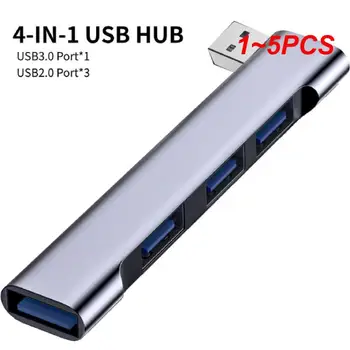 1~5PCS 4 V 1 USB-C HUB Univerzalno Kompaktno Mini-USB2.0/USB3.0 Razširitveno Postajo PD High Speed USB Hub za Računalniške Opreme
