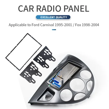 2 Din Plošča Okvir za Ford Focus Mk1 Fiesta Lhd Dash Montažo Notranjost Avtomobila Radio Surround