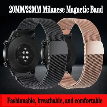 20/22mmMilanese magnet Band Za ČAST Gledati GS 3/GS Pro iz nerjavečega jekla, Trak Za ČAST MagicWatch 2 46mm 42mm/ES razredi Zapestnica