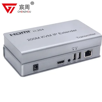 200 m HDMI KVM IP Extender Nad RJ45 Utp Cat5e Cat6 Kabel Omrežja Splitter Oddajnik Sprejemnik Podpira USB, Miške, Tipkovnice