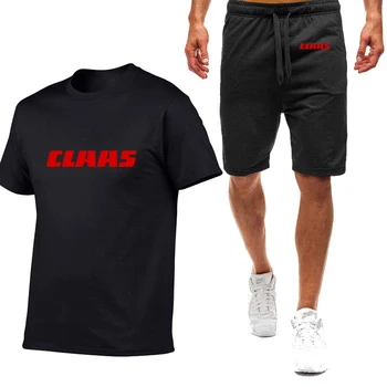 2023 Nove Moške Poletne CLAAS Tiskanje Udobno Kratek Rokav Bombaž Harajuku Priložnostne Šport T-Shirt Vrhovi Moda Sweatpants Obleko
