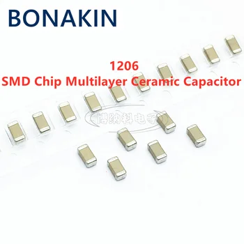 20PCS 1206 47UF 63V 100V ±10% X7R 476K MLCC SMD Chip Večplastnih Keramičnih Kondenzatorjev