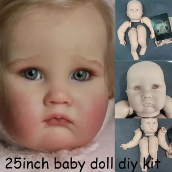 25inches Prerojeni Kit Charlotte Unpainted Lutka Kit Bebe Prerojeni DIY Prazno Lutka Kit Кукла Реборн Kit Bebes, ki so Prerojeni