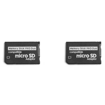 2X Memory Stick Pro Duo Adapter, Micro SD/Micro SDHC TF Kartico Memory Stick MS Pro Duo Kartica Za Sony PSP Sim Adapter