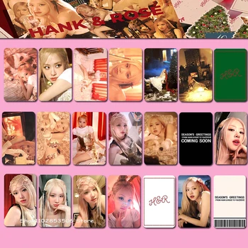 3/8PCS Kpop Photocard IVE Rose Black DEKLETA Roza Lomo Kartice Foto Kartice GIDLE Album Wonyoung LIZ King Leeseo K Pop Dodatki