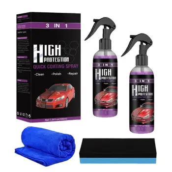 3 v 1 Avto Prevleke Spray Automotive High Protection Refurbisher poljski Spray Waterless Car Wash &Wax Hidrofobne Nadlak za nohte