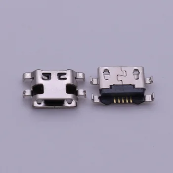 30-50pcs Mikro Mini USB Priključek za Polnjenje Vrata Vtičnice za Lenovo A708t S890 Alcatel 7040N HuaWei G7 G7-TL00 Polnilnik Podatkovni Priključek