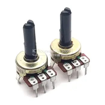 3PCS 161 Tip A50K A503 Eno Navpično Prilagajanje Glasnosti Potenciometer D Valovna Dolžina 25 MM, 3-Pin