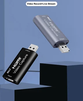 4K HDMI USB 2.0 Audio Video Snemanje Polje 1080p Video Capture Card za PS4 Stikalo Igro v Živo Pretakanje HD DVD Snemalnik, Kamera