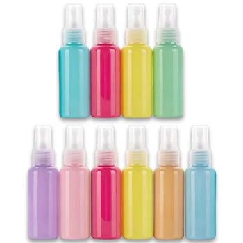 50 ml Plastične Fine Megle Razpršilo Multi-barve se lahko ponovno polnijo Parfum Spray Steklenico Prazno Kozmetični Tekočina za Shranjevanje Posode Ličila Orodje