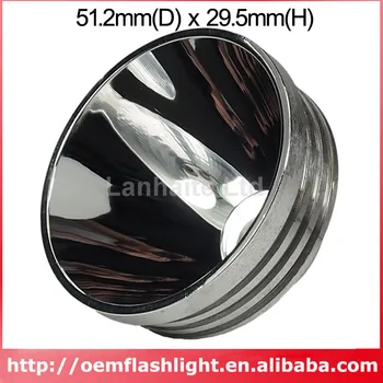 51.2 mm(D) x 29.5 mm(H) SMO Aluminijasti Reflektor za Cree XML / Cree XHP-50