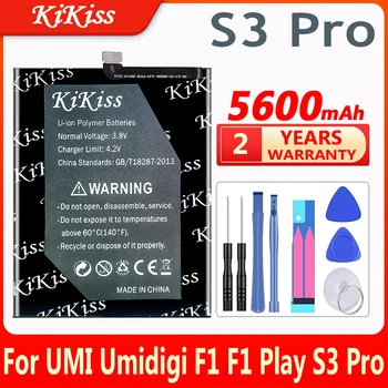 5600mAh Baterija Za UMI Umidigi F1 / F2 / F1 Play / S3 Pro Mobilni Telefon, Nadomestno Baterijo Za UMI Umidigi F1 /F2 /F1Play/S3Pro