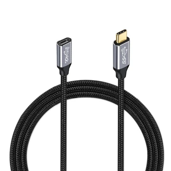5A 100W Tip C Gen2 USB Tip-C 3.1 Podaljšanje Prenos Podatkov Hitro Cahrging Kabel K0AC