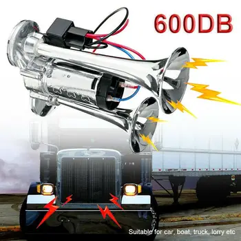600db 12v Dvojni Trobente Super Glasnih Avto Električna Rog Tovornjak Čoln Vlak Zvočnik Za Vozila SUV Tovornjak Tovornjak RV Čoln