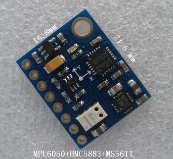 86 10DOF MS5611 HMC5883L MPU6050 Modul MWC krmarjenje senzor modul