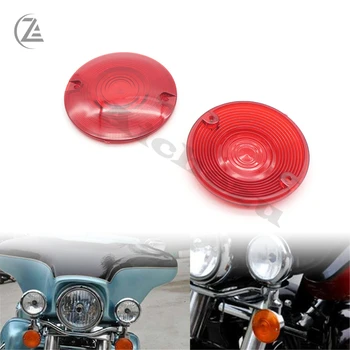 ACZ motorno kolo Prednje smerokaze Svetlobe Blinker Premik Luči Indikator Objektiv, Prevleke Za Harley Dyna Velike Gilding 1997-2016