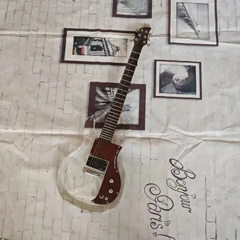 Akril pregleden električna kitara, rose lesa fingerboard, priljubljena kitara, tovarne po meri