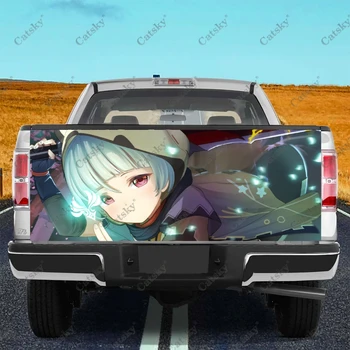 Anime Genshin Vpliv Sayu Avto Rep Trunk Zaščito Vinly Zaviti Nalepke Nalepke Avto Kapuco, Nalepke za Dekoracijo za SUV terenska Pickup