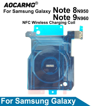 Aocarmo Polnilnik Sprejemnik MFC Brezžično Polnjenje Indukcijsko Tuljavo, NFC Modul Flex Kabel Za Samsung Galaxy Note 8 N950 Opomba 9 N960
