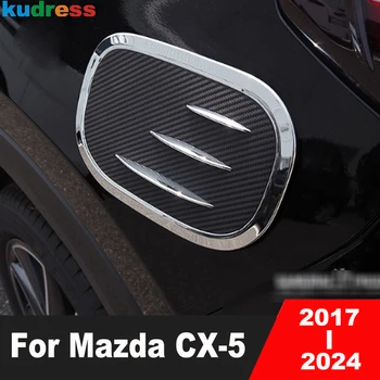 Avto Plin je Gorivo Rezervoar za Kritje Trim Za Mazda CX5 CX-5 KF 2017-2019 2020 2021 2022 2023 2024 Ogljikovih Olje pokrov posode Zajema Dodatki