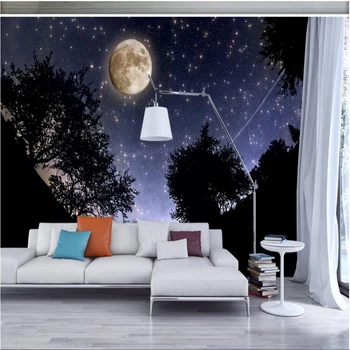 beibehang fotografijo za ozadje velika zidana stenske nalepke lepa luna lepote sliko HD sliko TV ozadju stene de papel parede