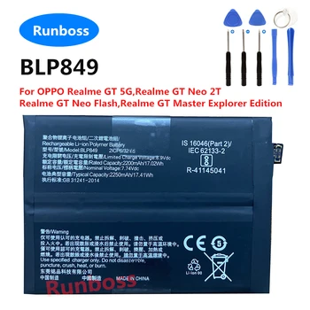 BLP849 4500mAh Izvirno Novo Baterijo Za NASPROTNEGA Realme GT 5G,Realme GT Neo 2T,Realme GT Neo Flash,RealmeGT Master Explorer Edition