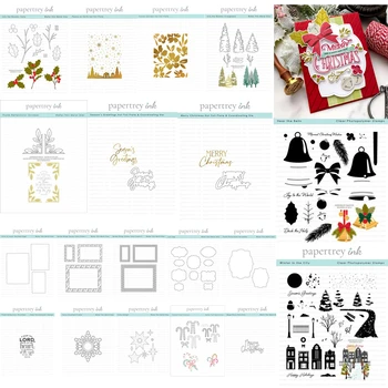 Božič Rezanje Umre Znamk Vroče folijo Album Dnevnik Dekoracijo Reliefi Predlogo Ročno DIY voščilnico 2023