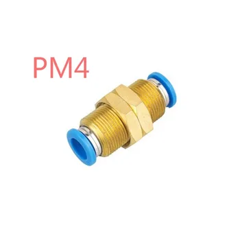 Brezplačna Dostava 5Pcs PM4 Hitro ločilo cev pnevmatskih komponent skozi priključek