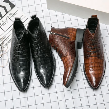 Business/casual/moda kratke čevlji tradicionalni slog Britanski moški čevlji