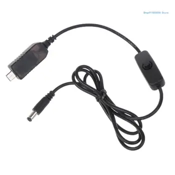 C5AB 1m USB C 5V, da 12V 6W 5.5x2.1 mm Napajalni Kabel z on/off za Wifi Router/Modem DVR Zvočnik CCTV Kamere