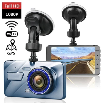 Dash Cam Avto DVR WiFi Full HD 1080P Vozila Fotoaparat Pogon Video Snemalnik Black Box Night Vision Auto Dashcam Avto Oprema GPS